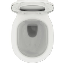 Hänge WC mit offenem Spülrand und WC Sitz von oben