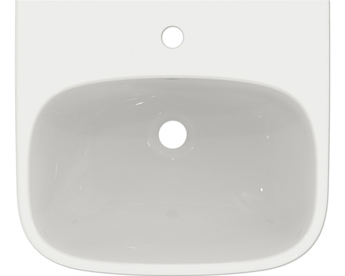 Aufnahme eines Waschbeckens von oben