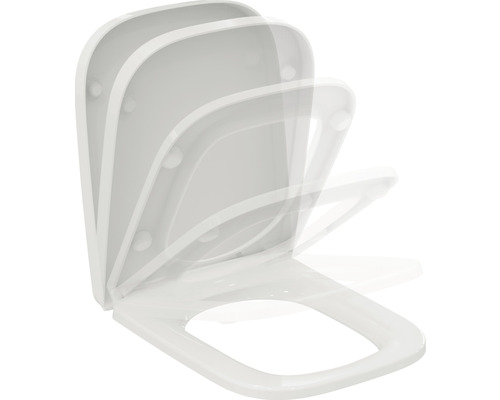 WC-Sitz Ideal Standard Kermag / GEBERIT i.life A weiß mit absenkautomatik T453101 Quadratischer WC-Sitz mit Absenkautomatik in verschiedenen Öffnungspositionen