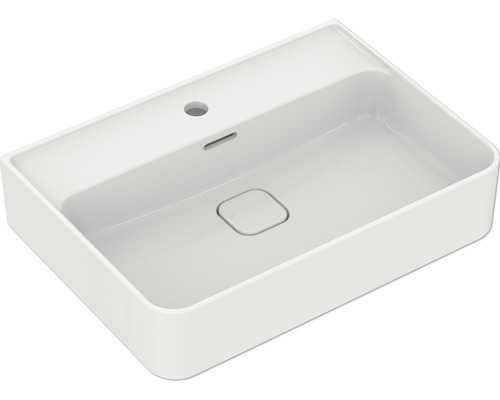Standard-Waschtisch Ideal Standard Strada II 60x43 cm weiß glänzend mit 1 Hahnloch und Überlauf ohne Beschichtung Standard-Waschtisch Ideal Standard Strada II 60x43 cm weiß glänzend mit 1 Hahnloch und Überlauf ohne Beschichtung