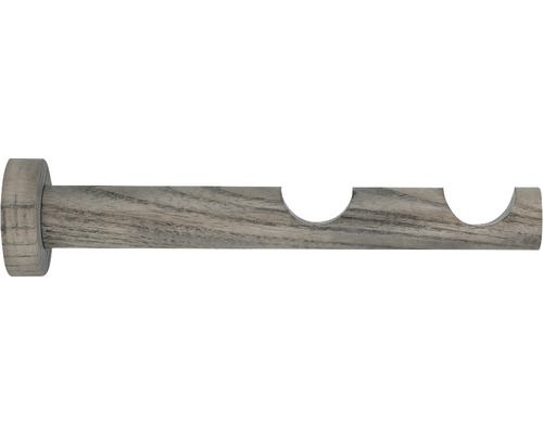 Wandträger 2-läufig für Boheme Nature Line esche treibholz Ø 28 mm 20 cm lang 1 Stk. Doppelgardinenstange aus Holz