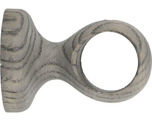 Träger 1-läufig für Boheme Nature Line esche treibholz Ø 28 mm 5 cm lang 1 Stk. Gardinenstangenhalterung aus Holz