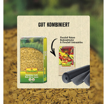FloraSelf Holzdekor Gelb, FloraSelf Nature Bodenaktivator und FloraSelf Unkrautvlies Produktkombination