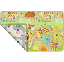 Spielteppich mit Straßen und Bauernhofmotiven