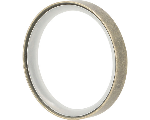 Vorhangring flach mit Gleiteinlage für Chic Matal Black Line gold Ø 28 mm 10 Stk. Metallring