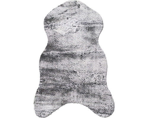 Kunstfell Romance Shape grau meliert 55x80 cm Kunstfell Romance Shape grau meliert 55x80 cm