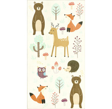 Serviette mit Waldtiermotiven