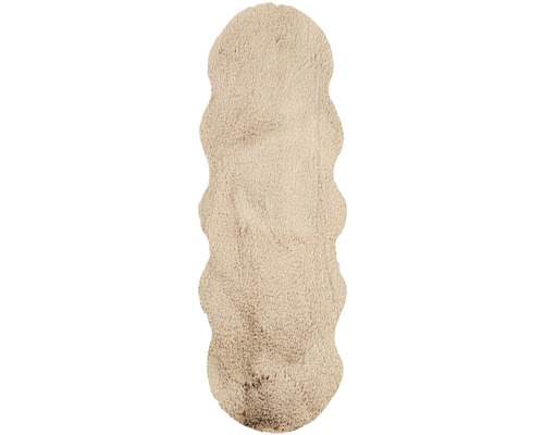 Kunstfell Romance Shape hellbraun 55x160cm Kunstfell Romance Shape hellbraun 55x160cm