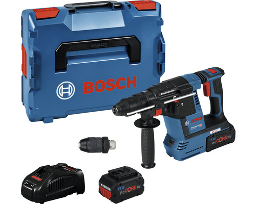 Bosch Akku Bohrhammer mit Zubehör und Aufbewahrungskoffer