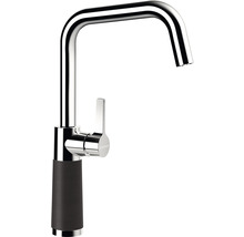 Wasserhahn mit Bedienhebel und rundem Auslauf