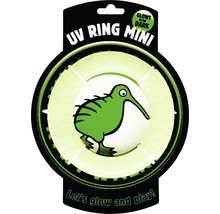 Hundespielzeug Kiwi Play Glow Ring Mini transparent 6 x 2,5 cm