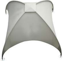 Weißer Pavillon mit Saugnäpfen zur Befestigung