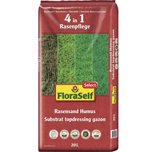 FloraSelf Rasensand Humus 20 Liter Sack zur Rasenpflege