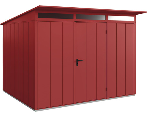 Metall Gerätehaus mit Pultdach und Doppeltür