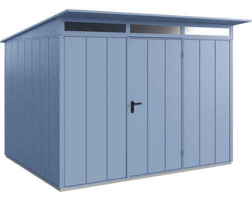 Metall Gerätehaus mit Doppeltür und Oberlicht