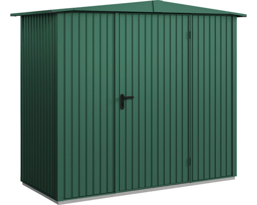 Gartenschuppen aus Metall mit Doppeltür und Satteldach