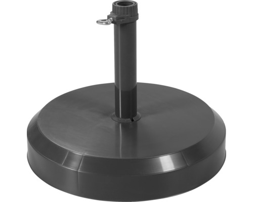 Schirmständer aus Kunststoff mit rundem Fuß