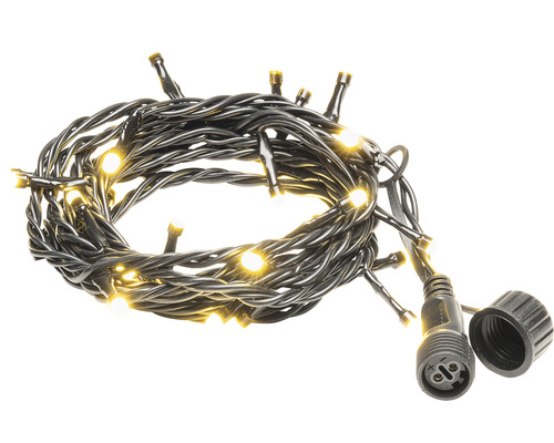 Lichterkette mit Verbindungskabel und warmweißen Lampen