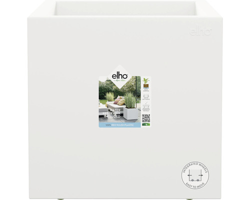 Pflanztopf Elho vivo next quadrat 40cm weiss