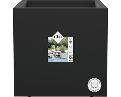 Pflanztopf Elho vivo next quadrat 40cm living schwarz