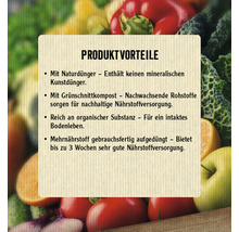 Produktvorteile: Natürlicher Dünger, Grünschnittkompost, reich an organischer Substanz, Mehrnährstoff.