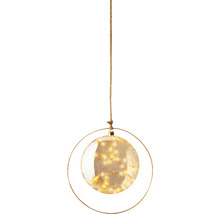 Dekorative Glaskugel mit LED und Aufhänger
