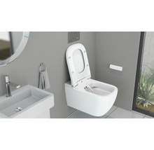 Dusch-WC Komplettanlage Schütte Design spülrandlos Abgang waagrecht weiß-thumb-2