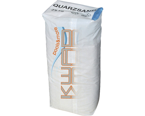 Sack Quarzsand mit 25 Kilogramm Füllmenge