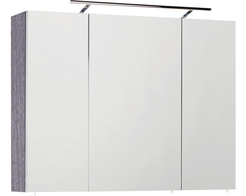 Spiegelschrank mit Beleuchtung und drei Türen für das Badezimmer