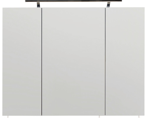 LED Spiegelschrank Marlin Marlin Bad 3040 3-türig 90x17,5x74 cm eiche natur Spiegelschrank mit drei Türen und Beleuchtung