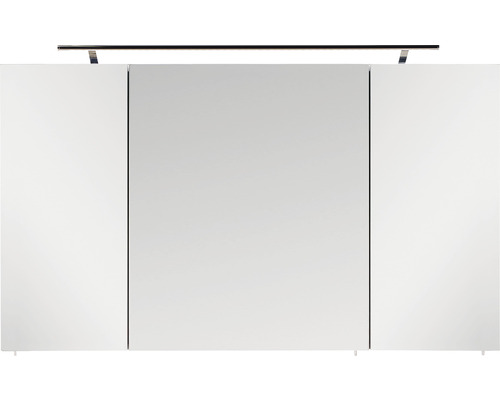 LED Spiegelschrank Marlin Marlin Bad 3040 3-türig 120x17,5x74 cm kastanie graphit Spiegelschrank mit drei Türen und Beleuchtung