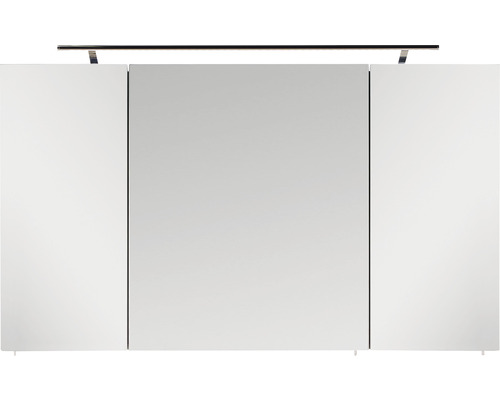 LED Spiegelschrank Marlin Bad 3040 3-türig 120x74x17.5 cm eiche natur