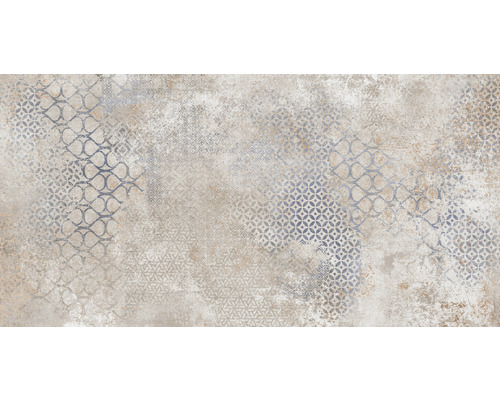 Dekorative Bodenfliese mit gemusterten Details