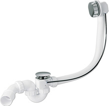 Badewannenablaufgarnitur mit Drehgriff und Siphon