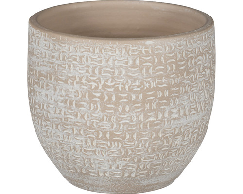 Blumentopf Steinzeug 29 x 29 x 26 mm creme Blumentopf Steinzeug 29 x 29 x 26 mm creme