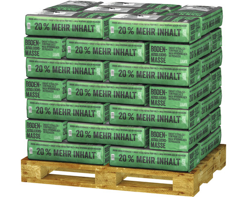 Palette mit Säcken Bodenausgleichsmasse