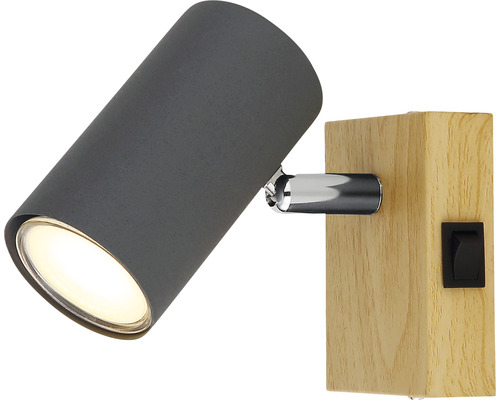Wandspot Globo ROBBY GU10 25 W 1-flammig IP 20 braun Wandspot Globo ROBBY GU10 25 W 1-flammig IP 20 braun