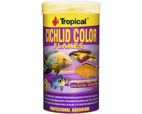 Flockenfutter Tropical Cichlid Color Flakes 250 ml