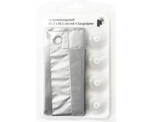 Verpackte Verdunklungsblende mit Saugnäpfen, circa 97,3 x 99,5 Zentimeter