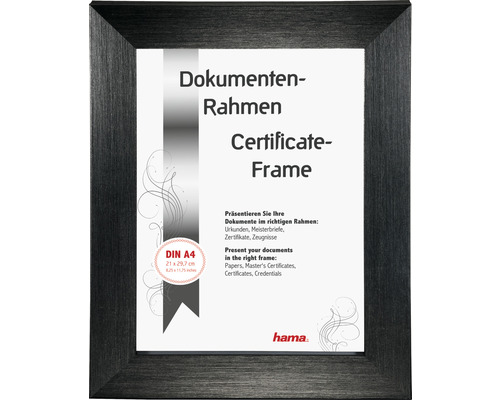 Bilderrahmen aus Holz für Dokumente im Format DIN A4