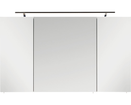 LED Spiegelschrank Marlin Marlin Bad 3040 3-türig 120x17,5x74 cm eiche dunkel Spiegelschrank mit Beleuchtung für das Badezimmer