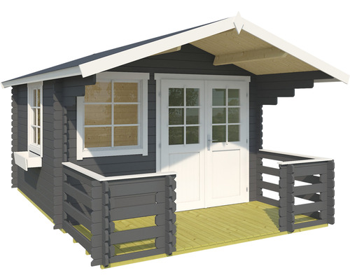 Holzgartenhaus mit Fenster und Doppeltür