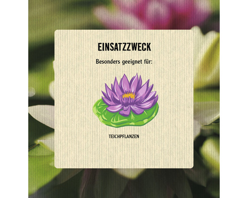 Einsatzzweck: Besonders geeignet für Teichpflanzen