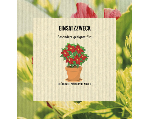 Anwendungsbereich: Besonders geeignet für blühende Zimmerpflanzen