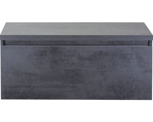 Waschbeckenunterschrank Sanox Frozen 43,6x100,2x45 cm mit Waschtischplatte beton anthrazit Waschbeckenunterschrank Sanox Frozen 43,6x100,2x45 cm mit Waschtischplatte beton anthrazit