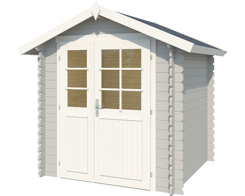 Gartenhaus aus Holz mit Doppeltür und Fenstern