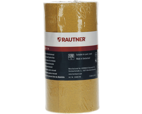 Rolle Schleifpapier Aluminiumoxid, Körnung 120