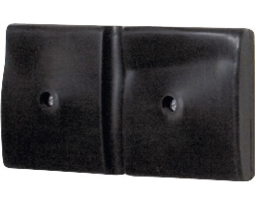 Wand-Schutzprofil 500 Kunststoff schwarz 500x50x250 mm 2 Stück Schwarzer Kabelkanalverbinder