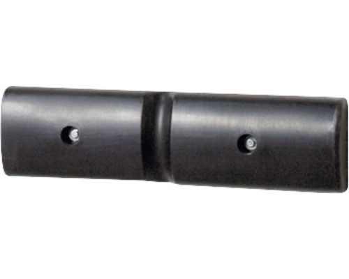 Wand-Schutzprofil 500 Kunststoff schwarz 500x50x125 mm 2 Stück Rohrverbinder aus Kunststoff