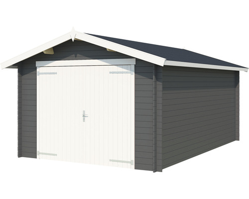 Holzgarage mit Doppeltür und Satteldach